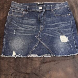 Express Women's Denim Skort - Blue